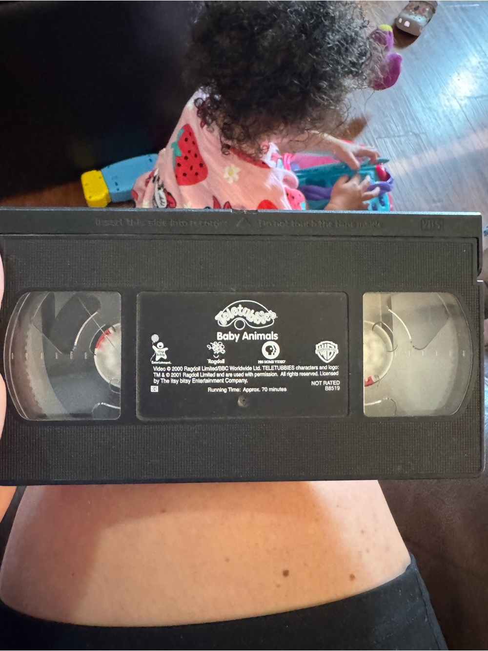 Baby Animals teletubbies VHS Tape - Black Vintage Kids Video
